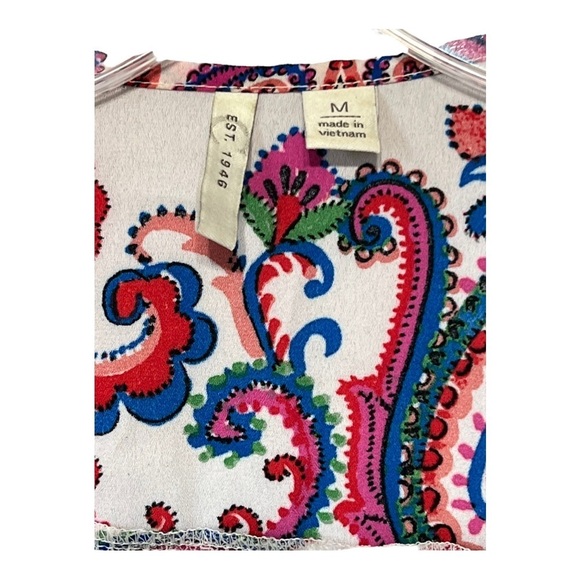 Cato Est. 1946 Paisley Lace Kimono Medium Open Lightweight Sheer Layering Piece - Picture 7 of 8